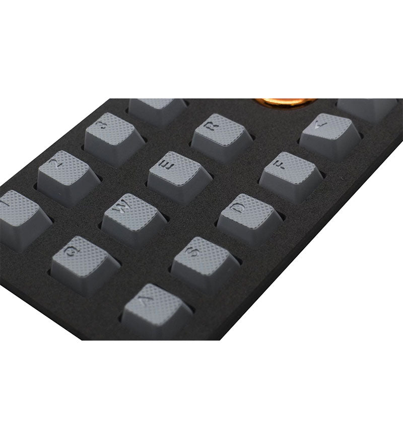 Tai-Hao TPR Rubber Double Shot Backlit 18 Keycaps - Grey