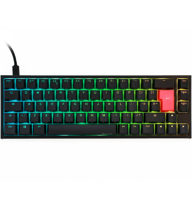 Ducky One 2 SF RGB 65% Mechanical Keyboard - Cherry MX Silent Red Switches