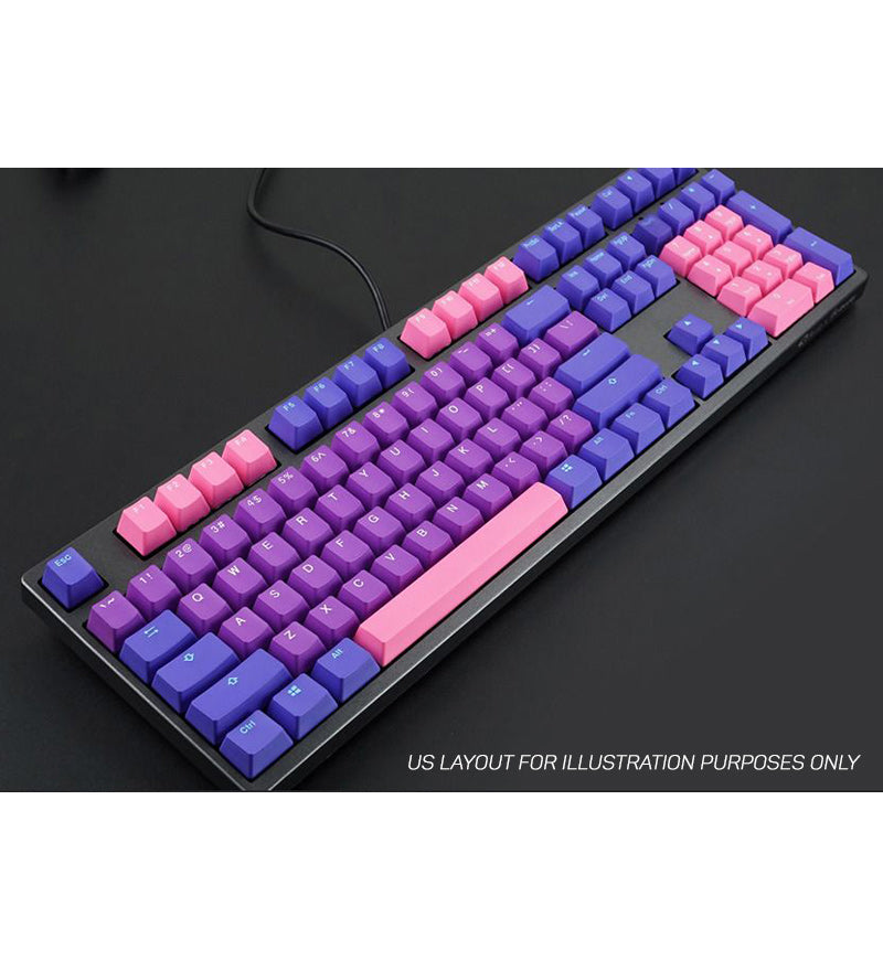 Ducky Ultra Violet PBT Double-shot UK Keycap Set