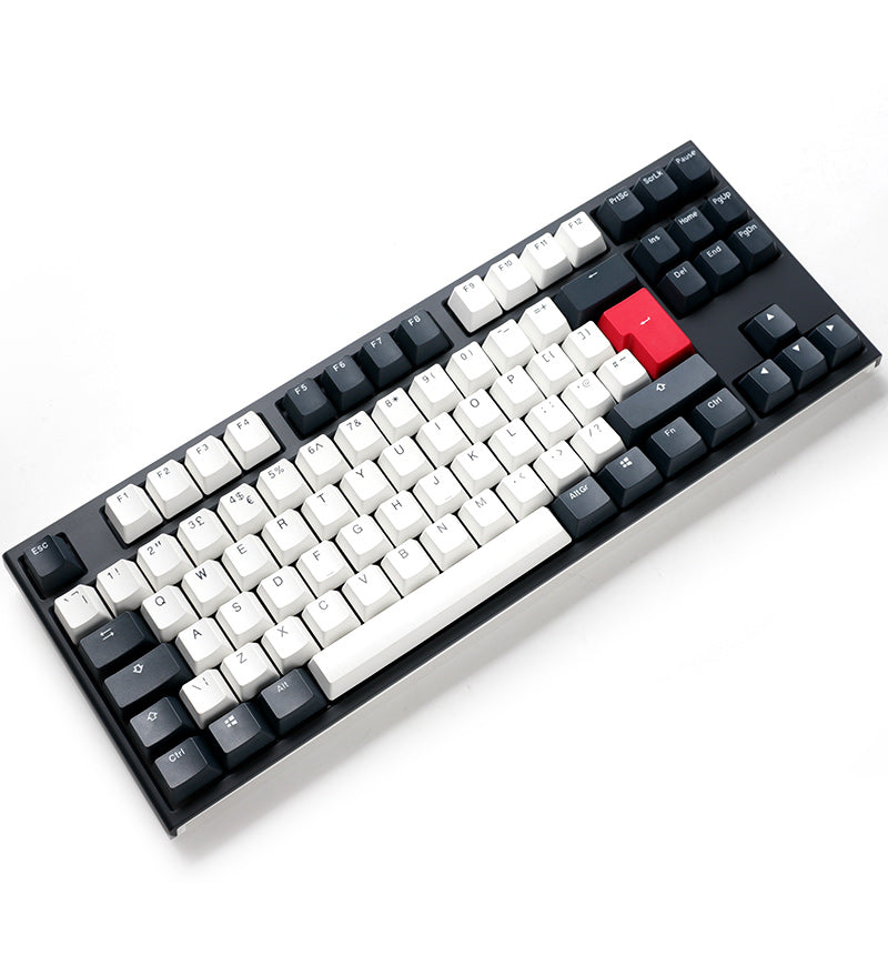 Ducky One 2 TKL Tuxedo Non-Backlit Mechanical Keyboard - Cherry MX Speed Silver Switches