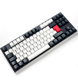 Ducky One 2 TKL Tuxedo Non-Backlit Mechanical Keyboard - Cherry MX Speed Silver Switches
