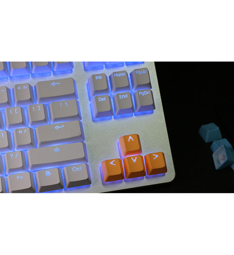 Tai-Hao TPR Rubber Double Shot Backlit 18 Keycaps - Neon Orange