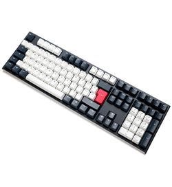 Ducky One 2 Tuxedo Non-Backlit Mechanical Keyboard - Cherry MX Silent Red Switches