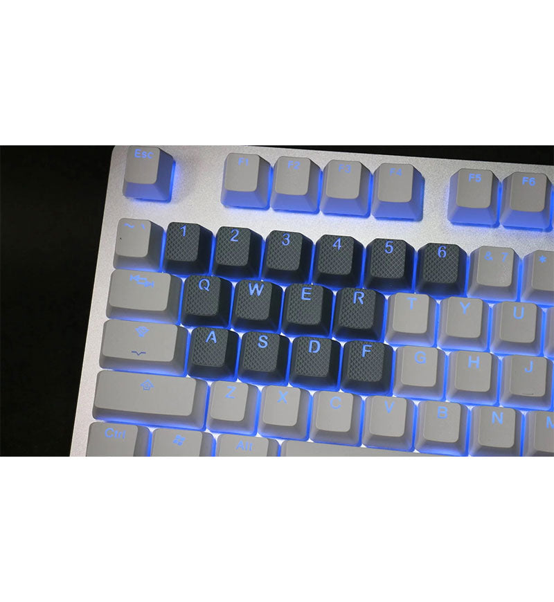 Tai-Hao TPR Rubber Double Shot Backlit 18 Keycaps - Grey