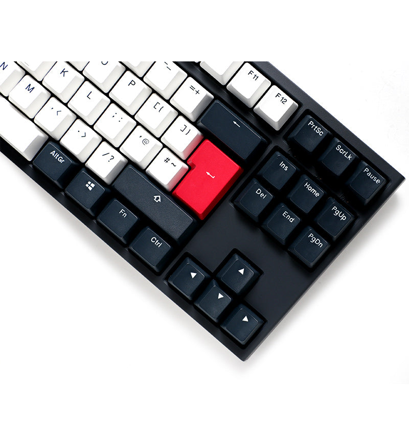 Ducky One 2 TKL Tuxedo Non-Backlit Mechanical Keyboard - Cherry MX Blue Switches