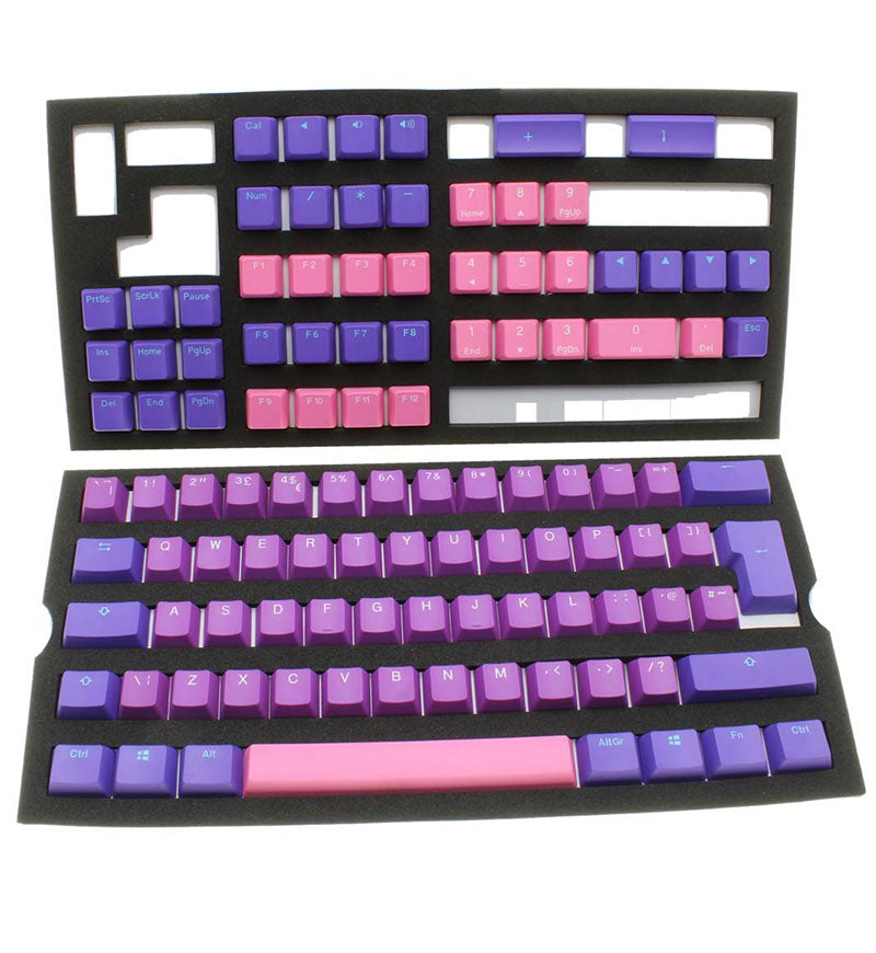 Ducky Ultra Violet PBT Double-shot UK Keycap Set