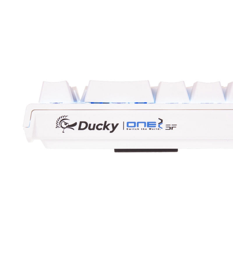 Ducky One 2 SF Pure White RGB 65% Mechanical Keyboard - Cherry MX Silent Red Switches