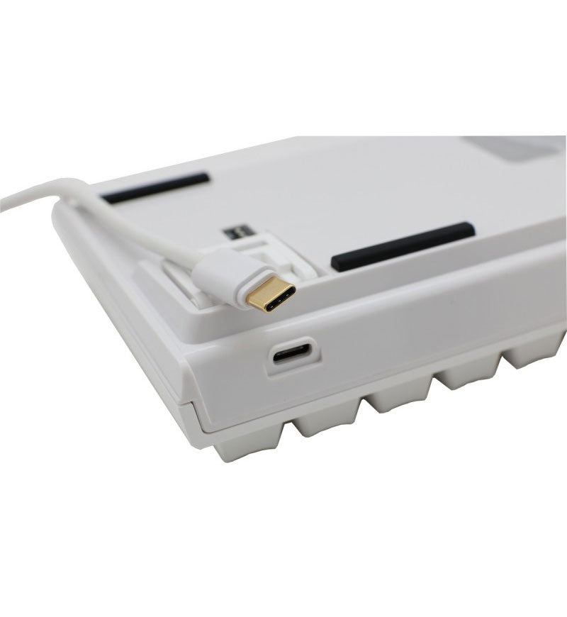 Ducky One 2 Mini Pure White v2 RGB 60% Mechanical Keyboard - Cherry MX Red Switches