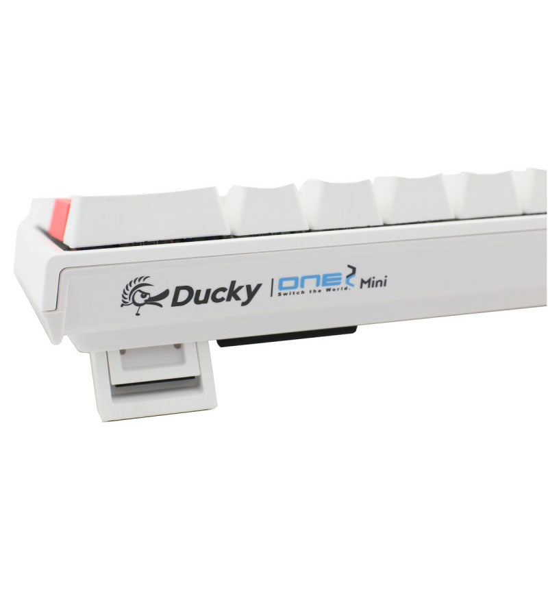 Ducky One 2 Mini Pure White v2 RGB 60% Mechanical Keyboard - Cherry MX Speed Silver Switches