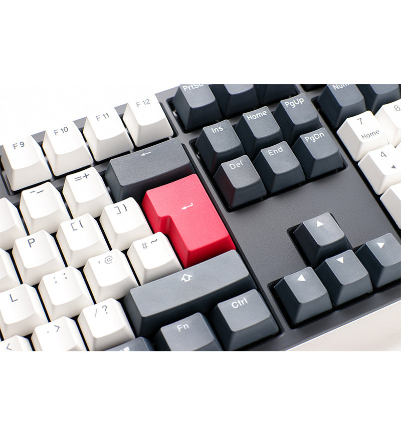 Ducky One 2 Tuxedo Non-Backlit Mechanical Keyboard - Cherry MX Blue Switches