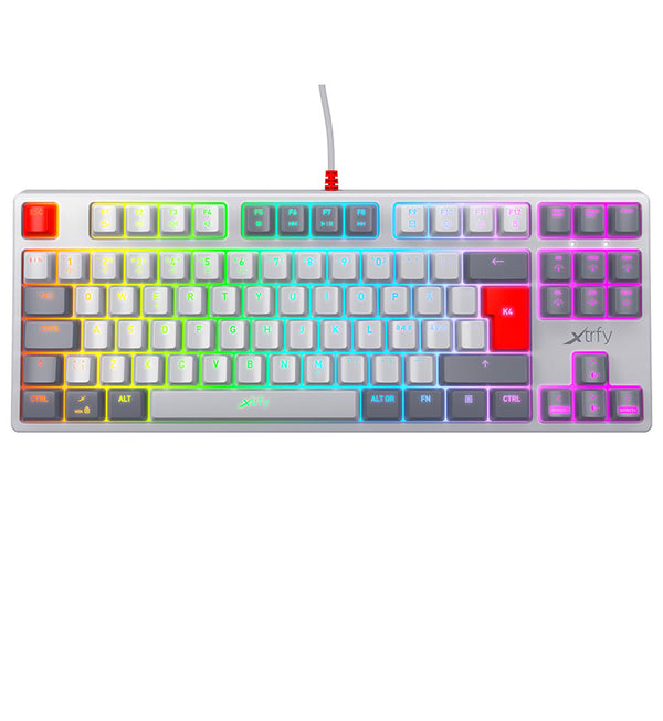 Xtrfy K4 RGB TKL Retro Mechanical Keyboard - Kailh Red Switches