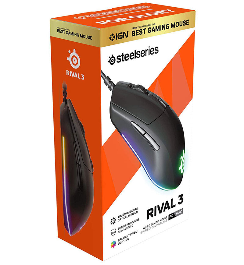 SteelSeries Rival 3 Ultralight 77g Optical Gaming Mouse