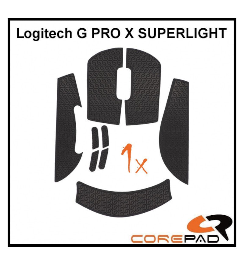 Corepad Black Mouse Grip - Logitech G Pro X / GPX2 Superlight
