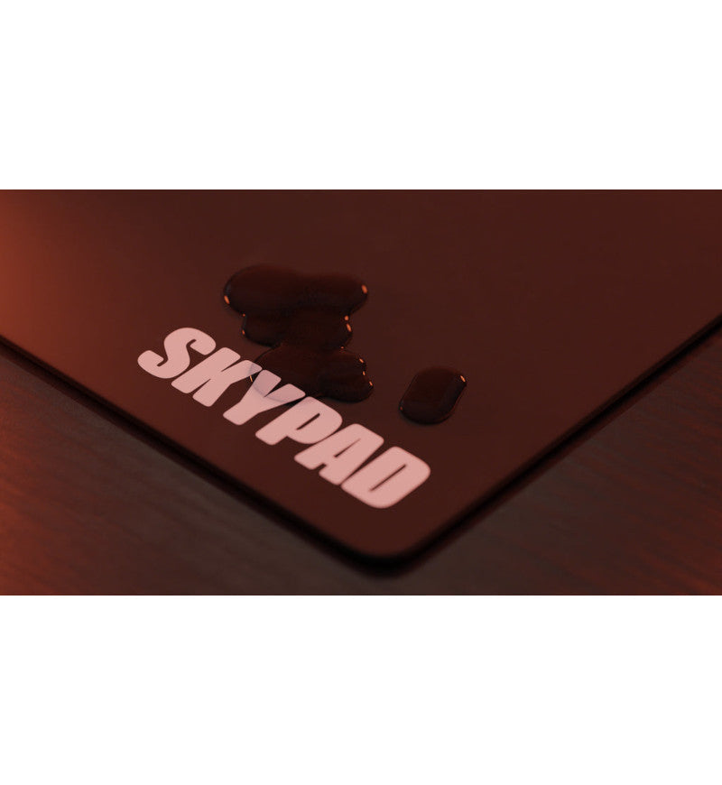 SkyPAD Glass 3.0 XL Mouse Pad (Text Logo) - Black