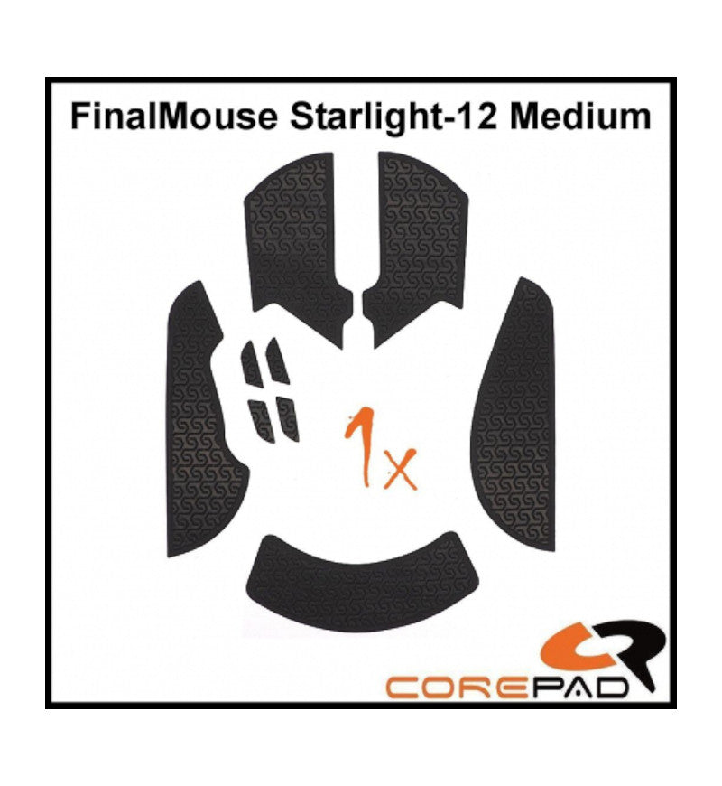 Corepad Soft Mouse Grip - FinalMouse Starlight-12 Medium - Black