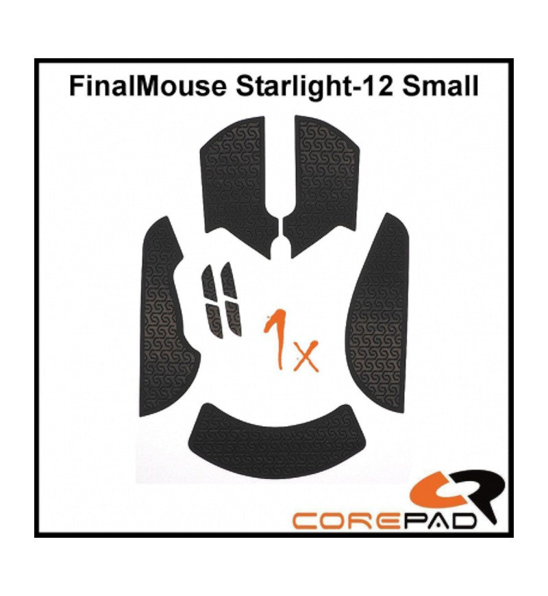 Corepad Soft Mouse Grip - FinalMouse Starlight-12 Small / Ultralight 2 Cape Town - Black