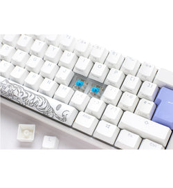 Ducky One 3 Pure White Mini RGB Mechanical Keyboard - Cherry MX Black