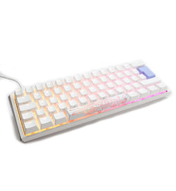 Ducky One 3 Pure White Mini RGB Mechanical Keyboard - Cherry MX Black