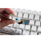 Ducky One 3 Pure White Mini RGB Mechanical Keyboard - Cherry MX Clear