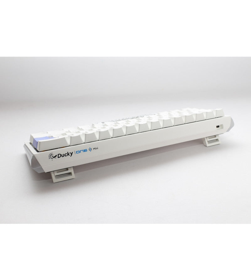 Ducky One 3 Pure White Mini RGB Mechanical Keyboard - Cherry MX Clear