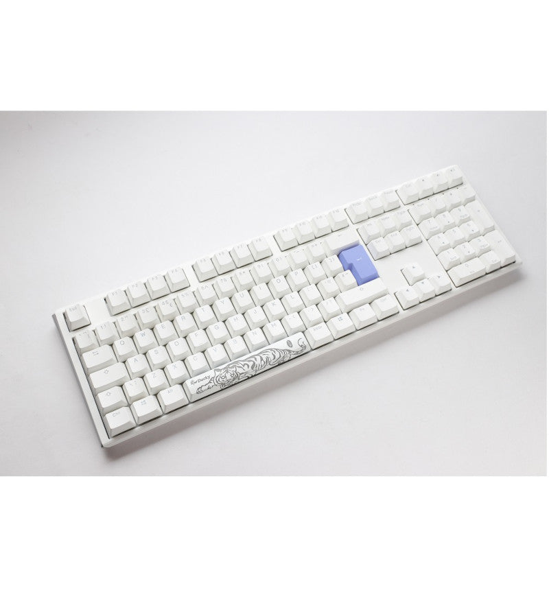 Ducky One 3 Pure White RGB Mechanical Keyboard - Cherry MX Black