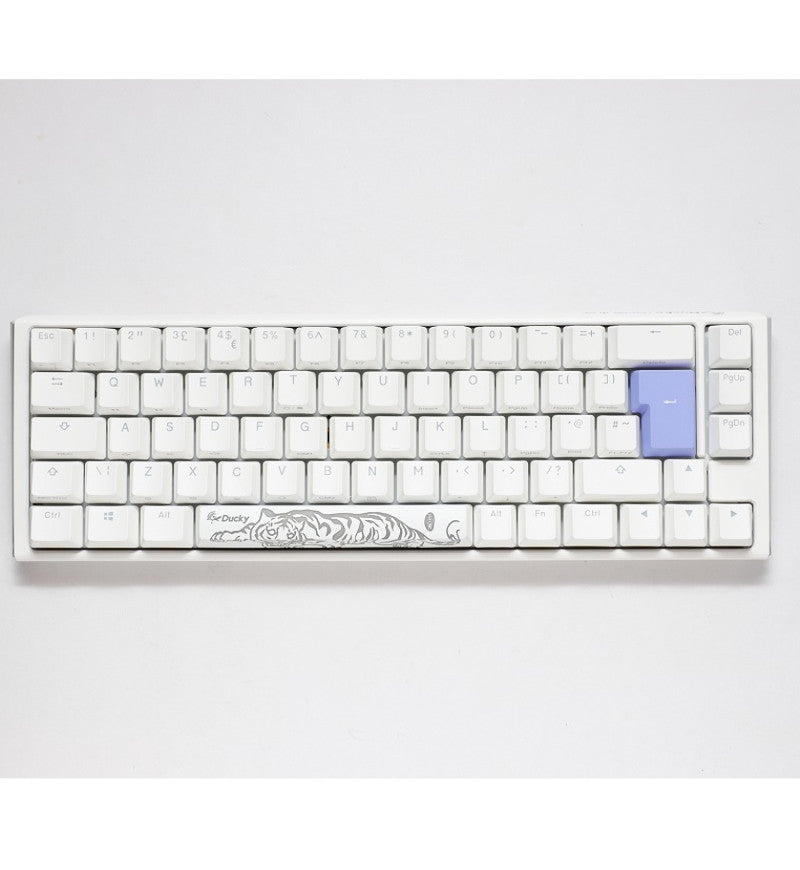 Ducky One 3 Pure White SF RGB Mechanical Keyboard - Cherry MX Red