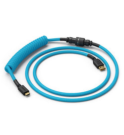 Glorious Coiled Keyboard Cable - Electric Blue (USB-A to USB-C)