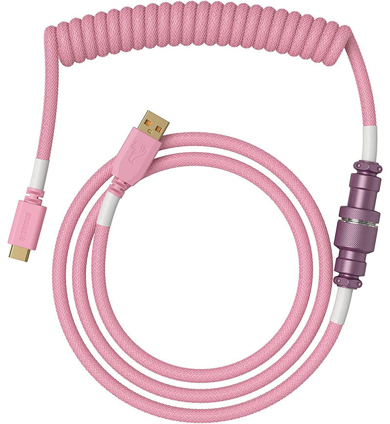 Glorious Coiled Keyboard Cable - Prism Pink (USB-A to USB-C)