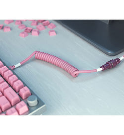 Glorious Coiled Keyboard Cable - Prism Pink (USB-A to USB-C)