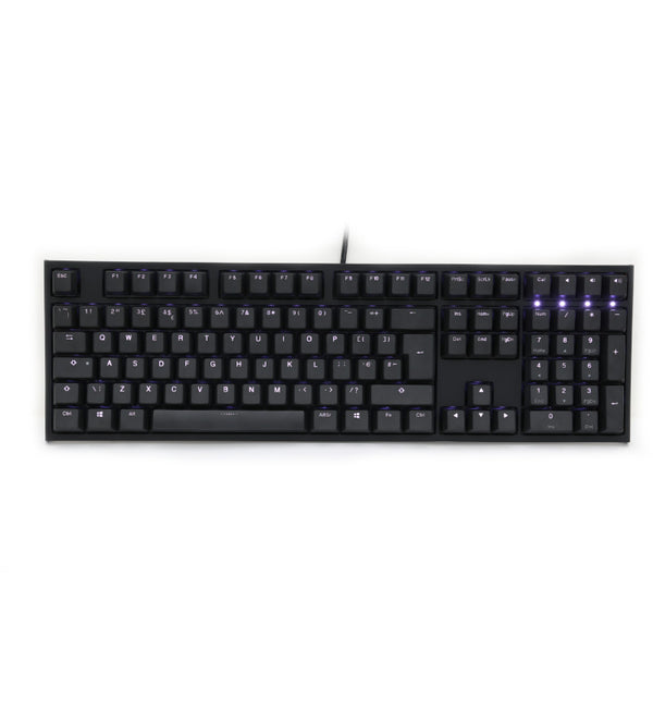 Ducky One 2 White Backlit Mechanical Keyboard - Cherry MX Blue Switches