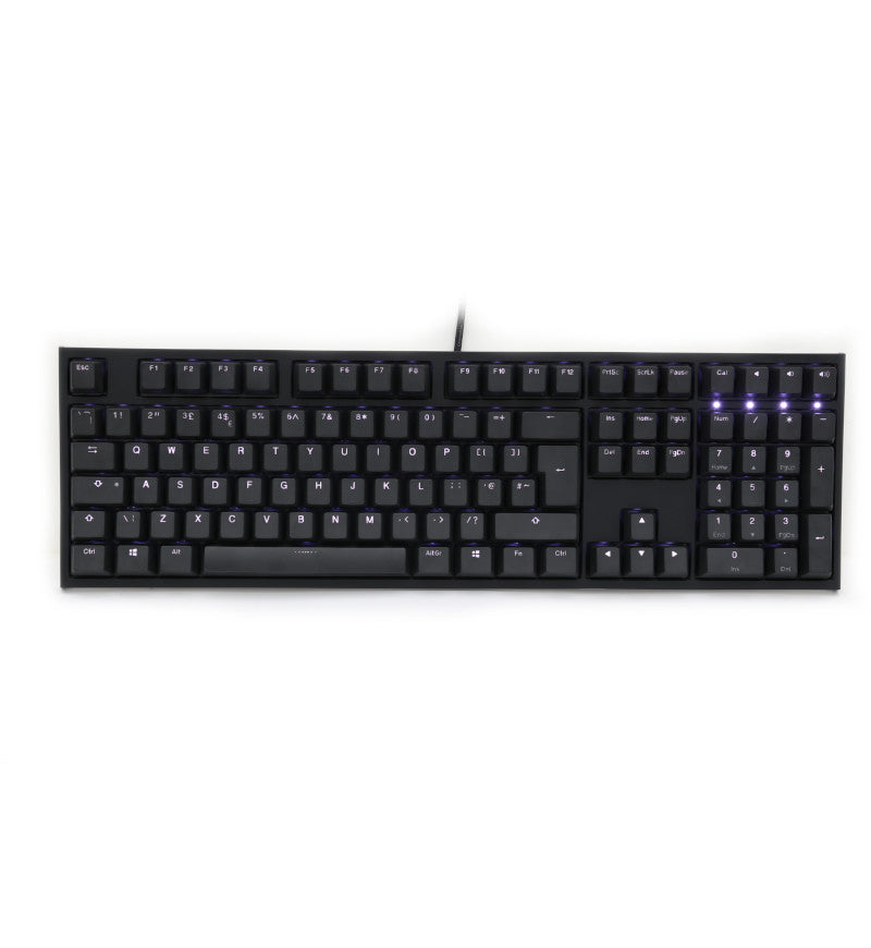 Ducky One 2 White Backlit Mechanical Keyboard - Cherry MX Red Switches