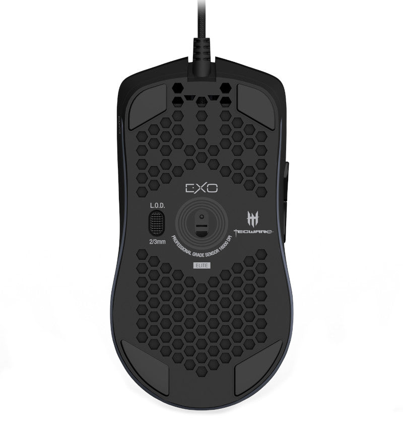 Tecware EXO Elite 69g Ultralight Gaming Mouse - Matte Black