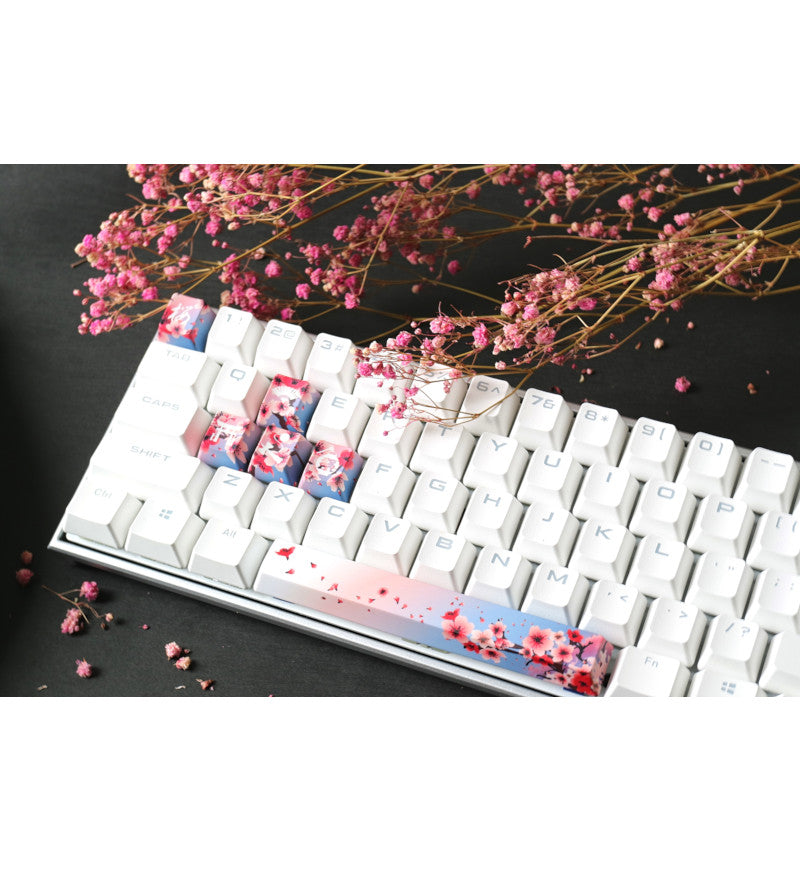 Traitors PBT Sakura Shiro Dye-Sub 6 Keycap Set