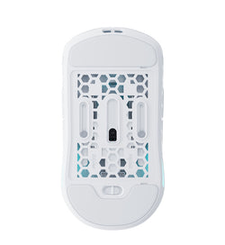 Pwnage Ultra Custom Ambi 78g Wireless Gaming Mouse - White (Solid + Honeycomb shell included)