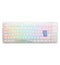 Ducky One 3 Pure White TKL RGB Mechanical Keyboard - Cherry MX Speed Silver