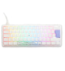 Ducky One 3 Pure White Mini RGB Mechanical Keyboard - Cherry MX Clear