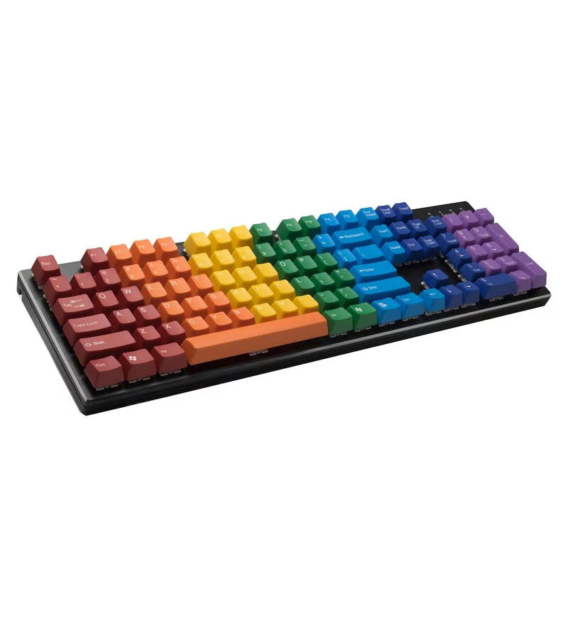 Tai-Hao ABS Double Shot Rainbow 104 Keycaps - UK & US