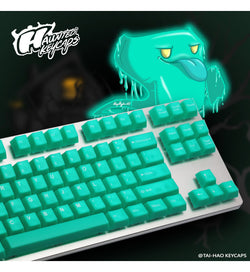 Tai-Hao Translucent Cubic ABS Jelly Jade 152 Keycaps - UK & US