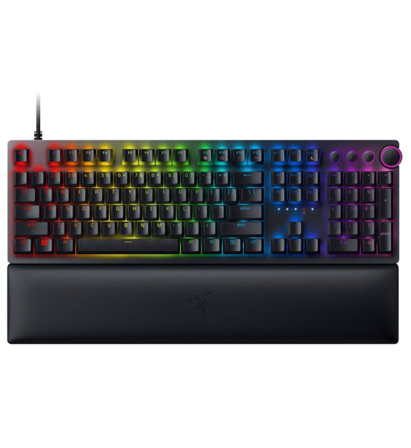 Razer Huntsman V2 Keyboard UK - Razer Clicky Optical Purple Switches