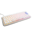 Ducky One 3 Pure White Mini RGB Mechanical Keyboard - Cherry MX Silent Red