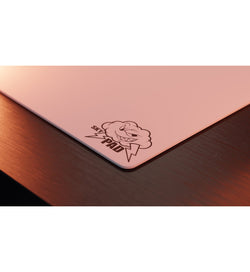 SkyPAD Glass 3.0 XL Mouse Pad (Cloud Logo) - White