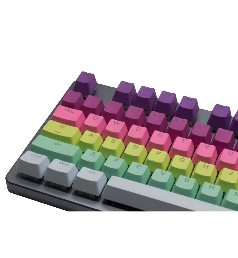 Tai-Hao PBT Double Shot Backlit Rainbow Sherbet 121 Keycaps - UK & US