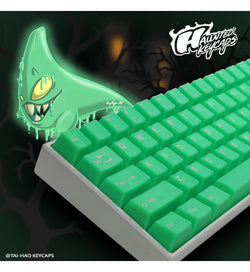 Tai-Hao Translucent Cubic ABS Slime Sprout 152 Keycaps - UK & US