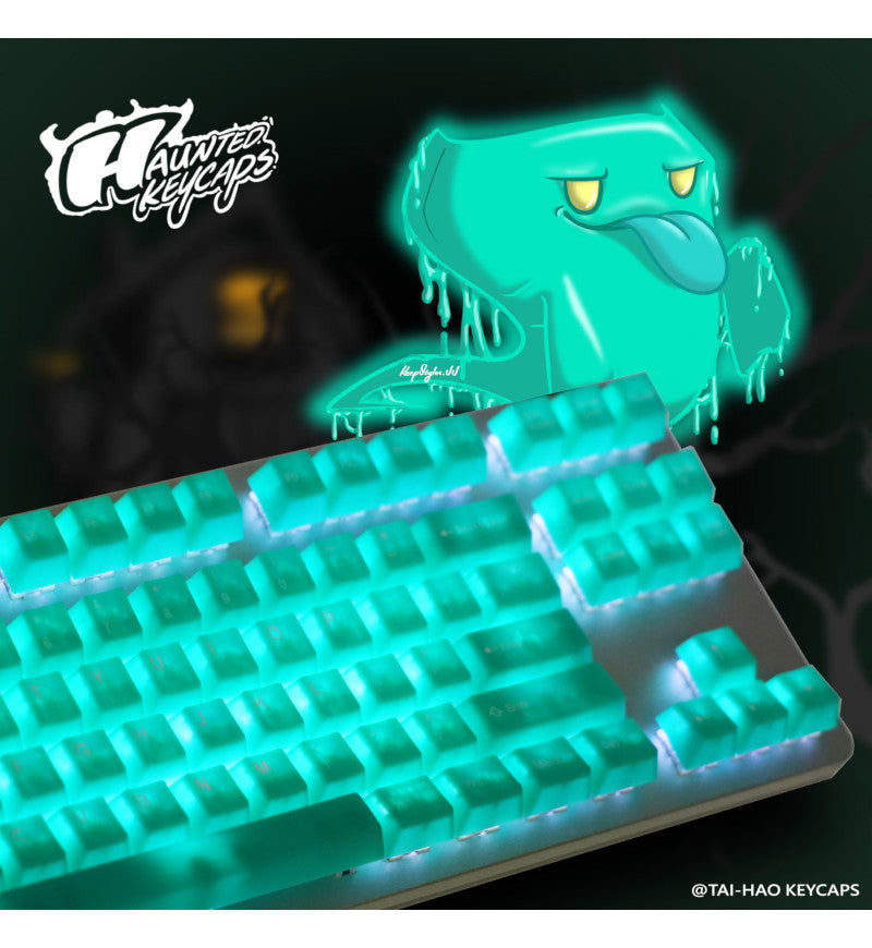 Tai-Hao Translucent Cubic ABS Jelly Jade 152 Keycaps - UK & US