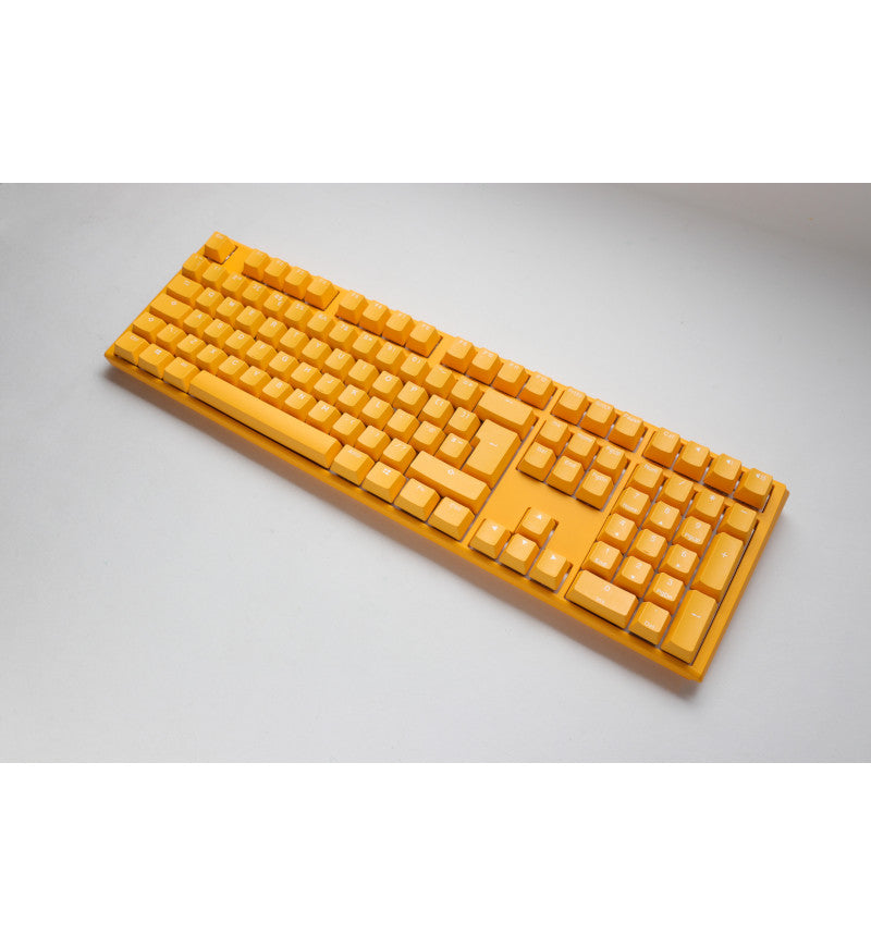 Ducky One 3 Yellow RGB Mechanical Keyboard - Cherry MX Silent Red