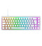 Xtrfy K5 Compact Transparent White RGB Mechanical Keyboard — Kailh Red Switches