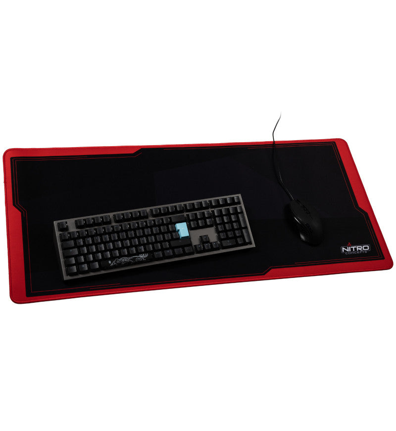 Nitro Concepts Desk Mat 900 x 400mm - Black/Red