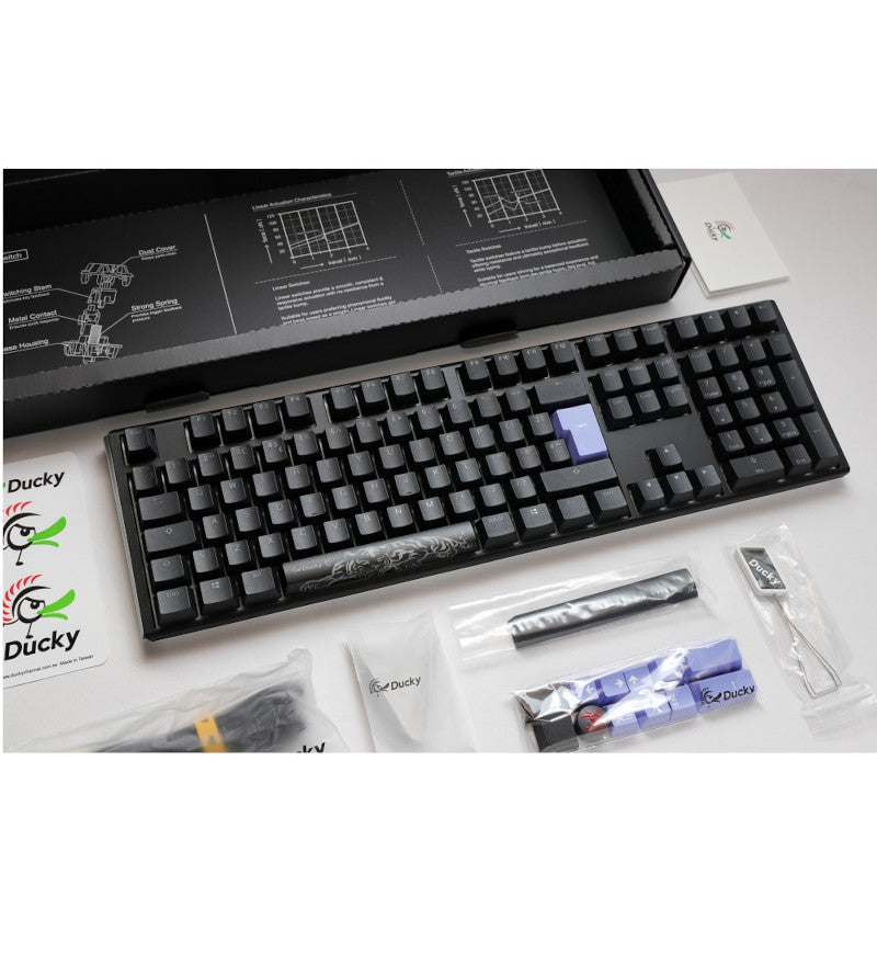 Ducky One 3 Classic Black RGB Mechanical Keyboard - Cherry MX Blue