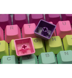 Tai-Hao PBT Double Shot Backlit Rainbow Sherbet 121 Keycaps - UK & US