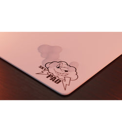 SkyPAD Glass 3.0 XL Mouse Pad (Cloud Logo) - White